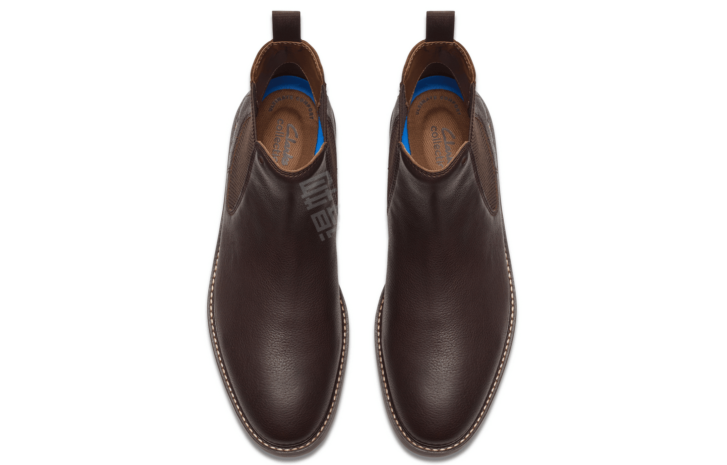 Clarks свою музыку коровьей кожи простой британский сто с коротким челси ботинки мужчины коричневый - Boxette Shop