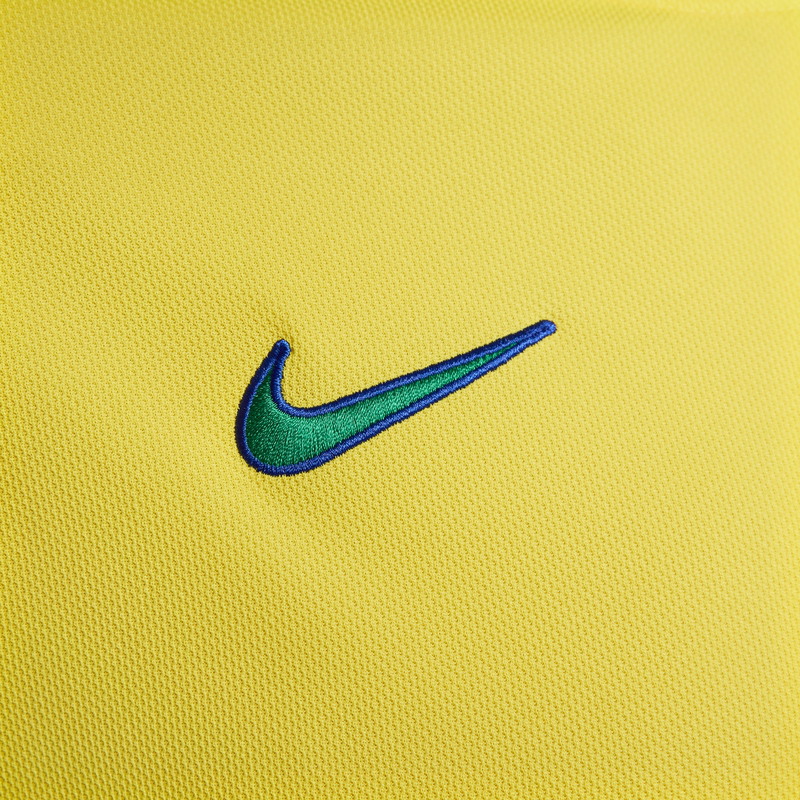 Nike вышитый логотип значок круглый шеи пуловер с коротким рукавом футбольная майка мужская школа кукуруза желтый