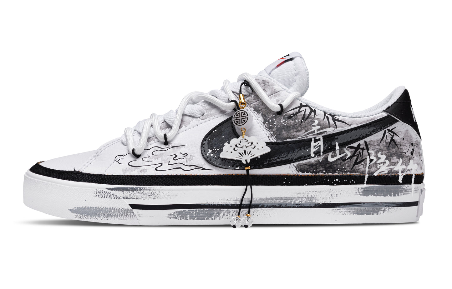 【кроссовки на заказ】nike court legacy кожаные удобные обтянутые износостойкие низкие верхние кроссовки мужские и женские темно-серые