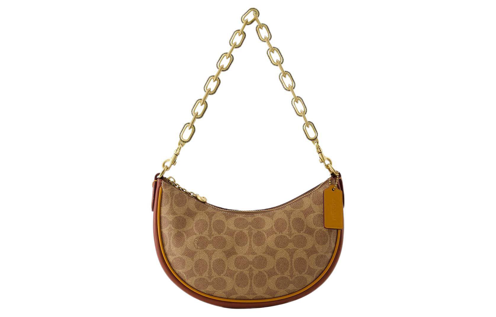 Сумка женская Coach Mira 24 Letter Print Coated Canvas - Boxette Shop