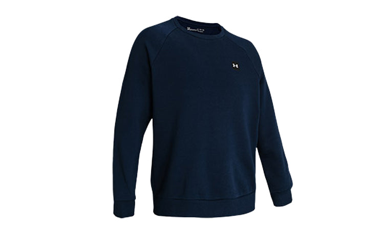 Under armour crew neck comfort casual padded long sleeve sweatshirt men's navy blue