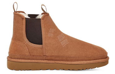 Ugg neumel коровья замша теплый носить классический теплый мягкой короткие сапоги снег мужские каштановый цвет