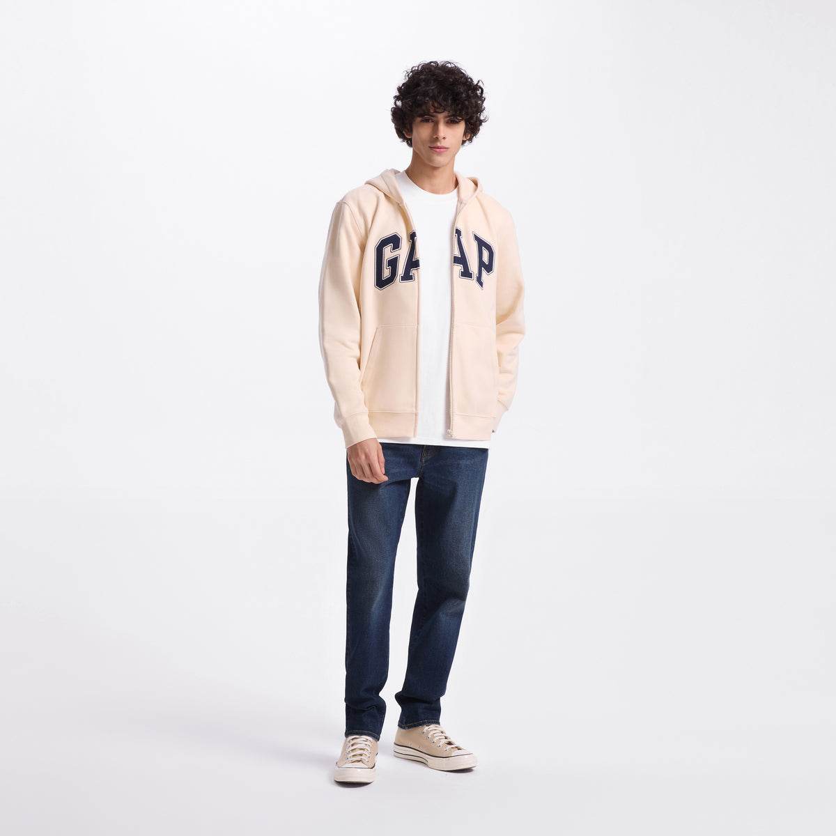 Gap разноцветные буквы логотип мягкий капюшон свободные случайные толстовка мужские и женские модели - Boxette Shop