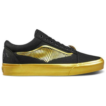 Гарри поттер x vans old skool collection harry potter co-branded gold flying thief low top board shoes men's and women's gold