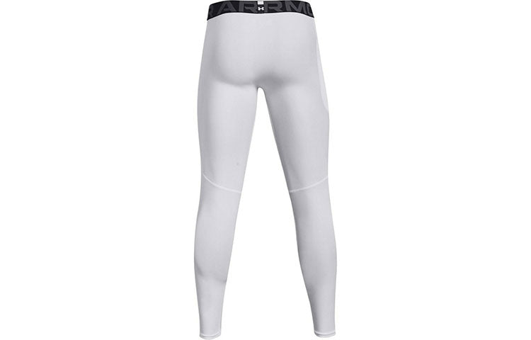 Under armour heatgear skinny solid slim fit inside fitness pants wraparound athletic pants men's white