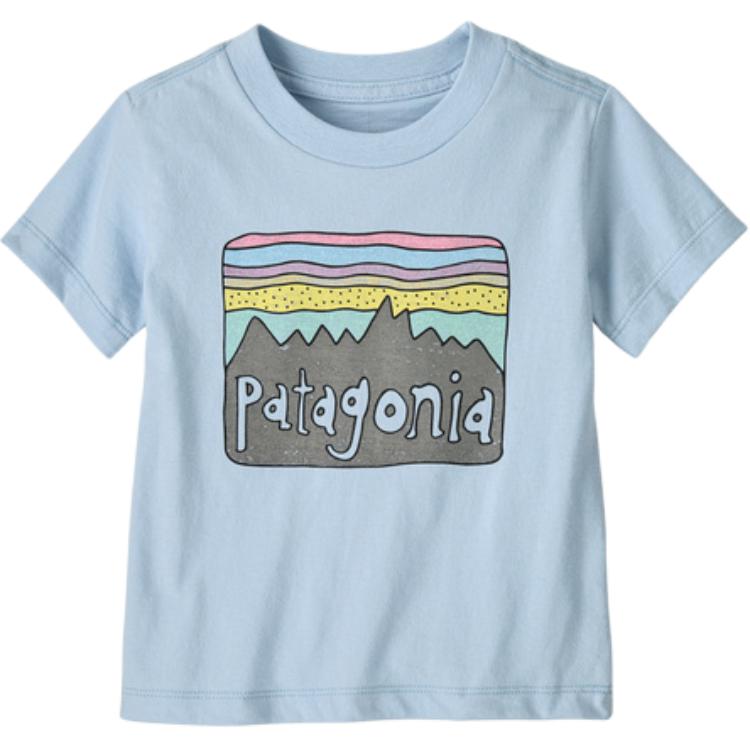 Patagonia patagonia t-shirt fitz roy skies soft simple pullover short sleeve infant & toddler