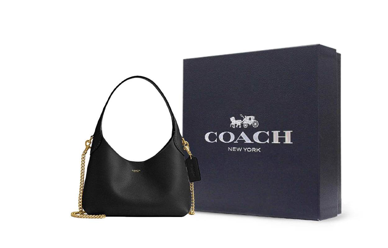 Сумка женская Coach Brooklyn 23 Brand Logo Magnetic Closure - Boxette Shop