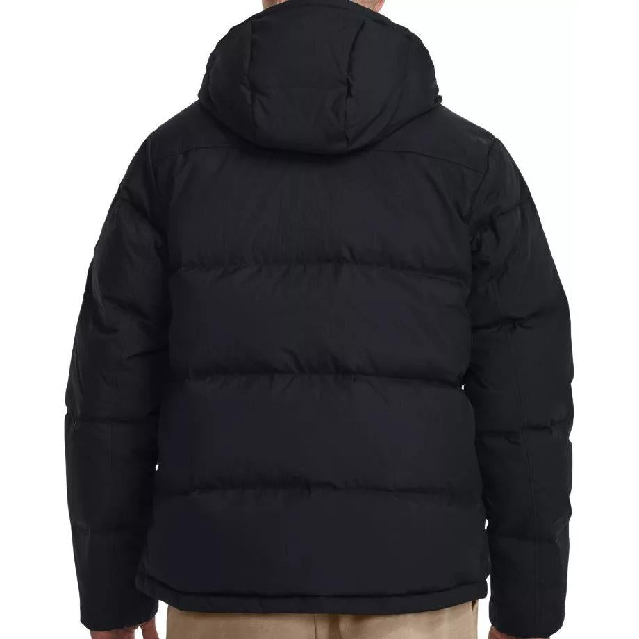 Under armour coldgear® infrared solid short waterproof warm sports hooded down jacket men's black