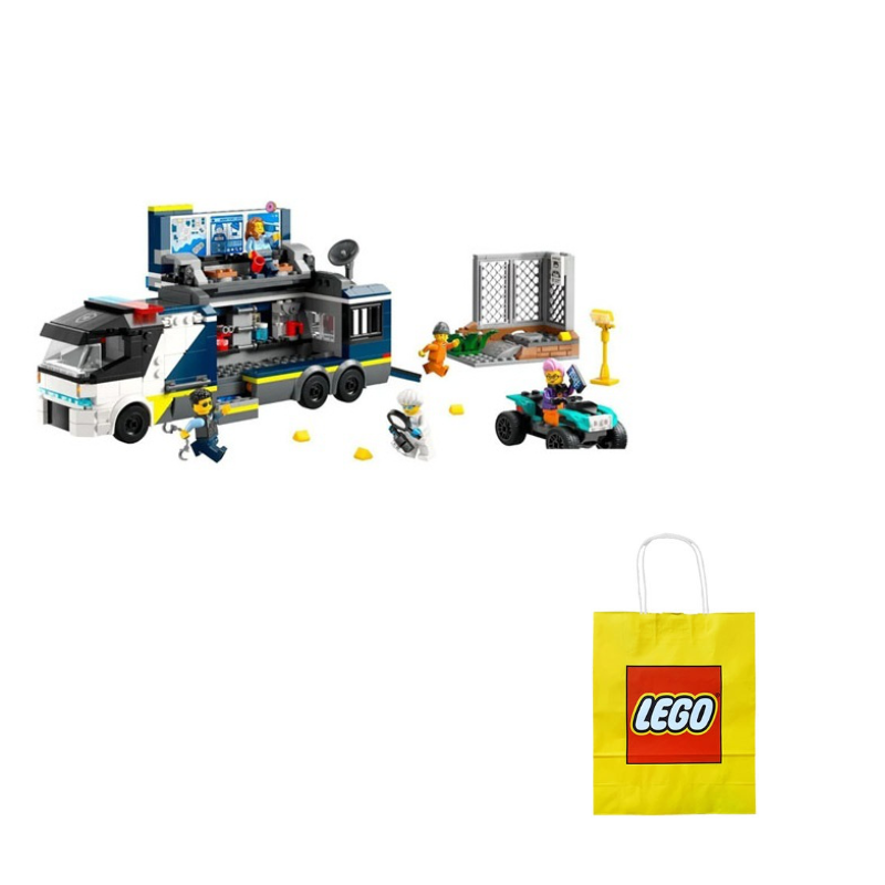 LEGO shahar politsiyasi qo'mondonligi mashinasi (60418)