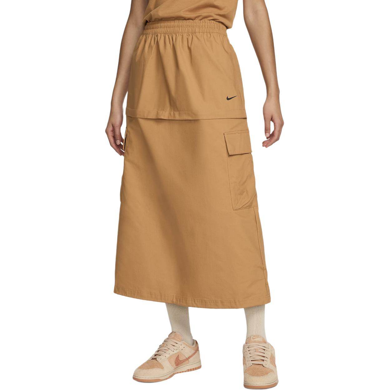 Юбка женская Nike Midi Woven Workwear Peplum