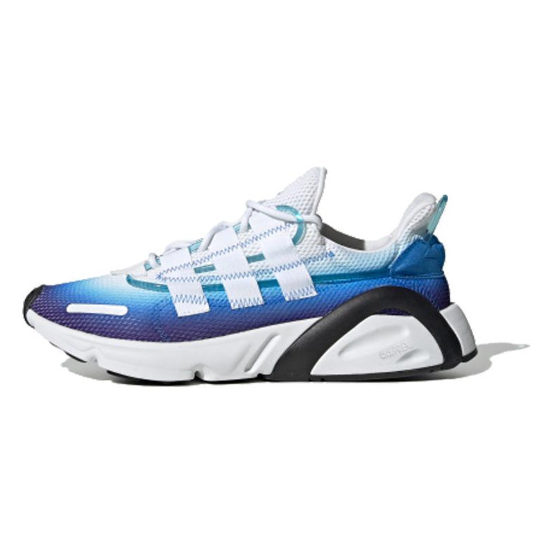 Adidas originals lxcon future модные спортивные противоскользящие легкие низкопробные повседневные мужские и женские синие и белые ботинки