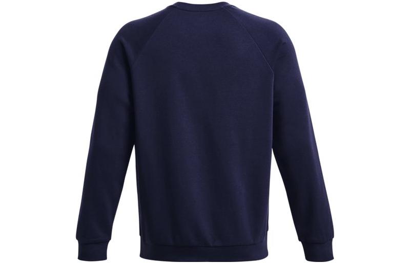 Under armour rival solid fleece crew neck training sweatshirt men's dark blue