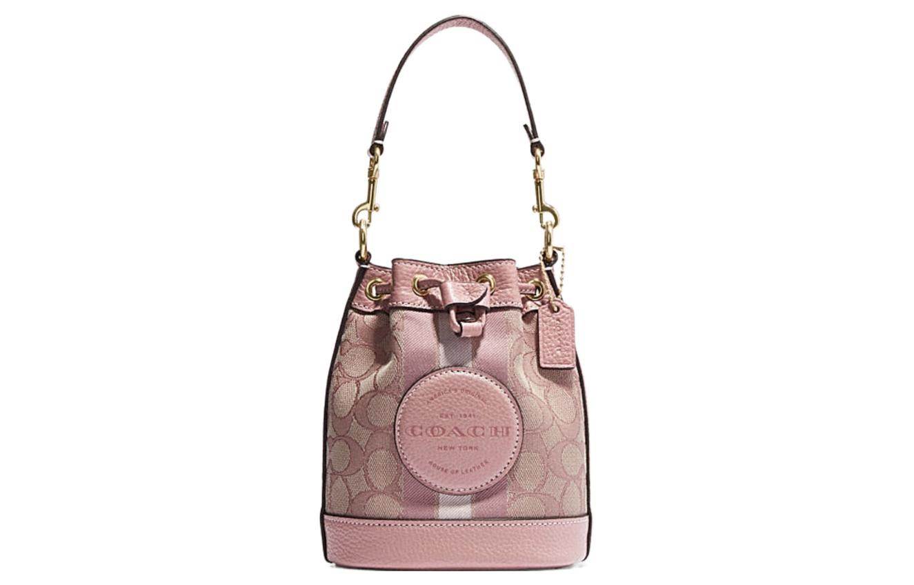 Сумка женская Coach Dempsey 14 Patchwork C Label Drawstring - Boxette Shop