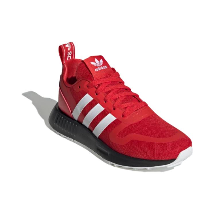 Adidas originals multix ткань модные повседневные амортизирующие износостойкие низкопробные детские кроссовки красного цвета для средних и маленьких детей