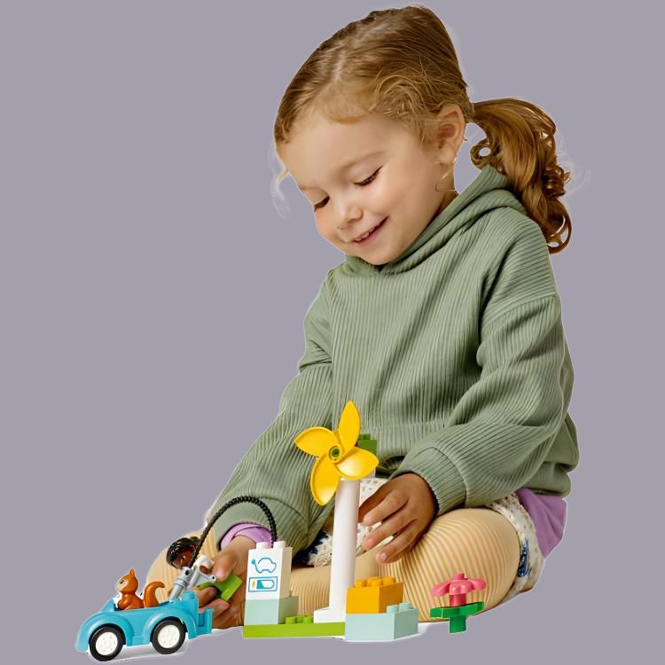 LEGO shamol turbinasi va moviy avtomobil (10985)