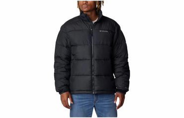 Columbia columbia pike lake™ ii solid colour logo lapel warm jacket men's black