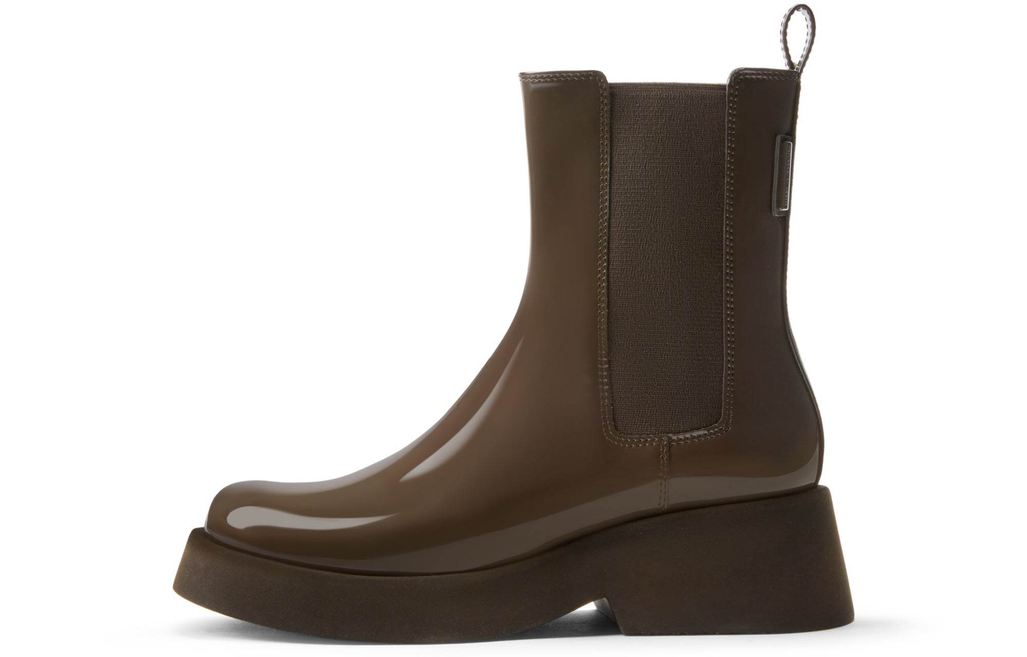 Ботинки женские Charles&Keith Patent Leather Thick Sole Short - Boxette Shop