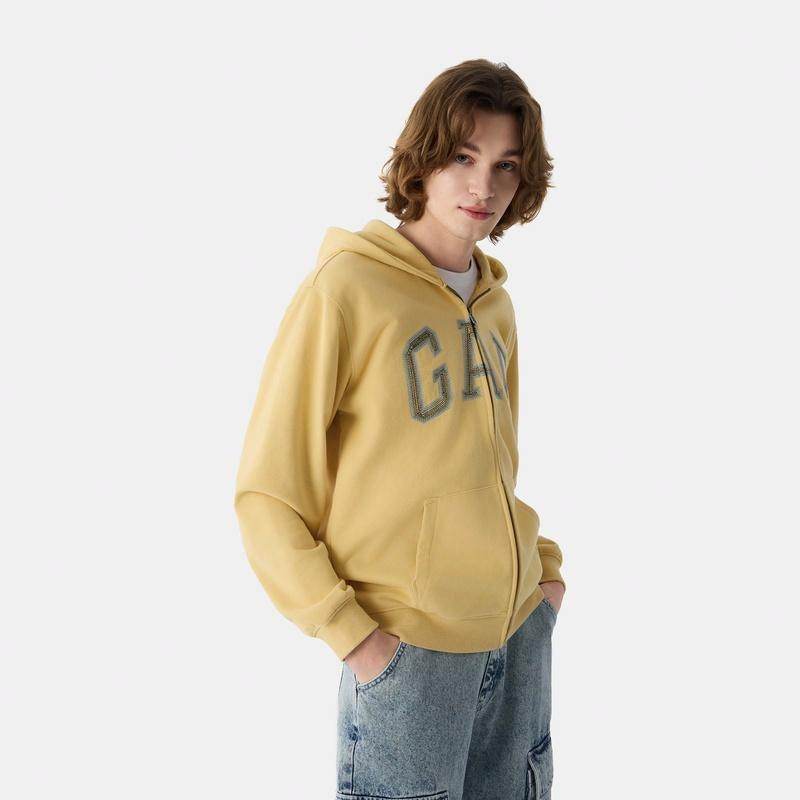 Логотип gap французская петля трикотажная молния капюшон свободная куртка весна толстовка мужские и женские модели - Boxette Shop