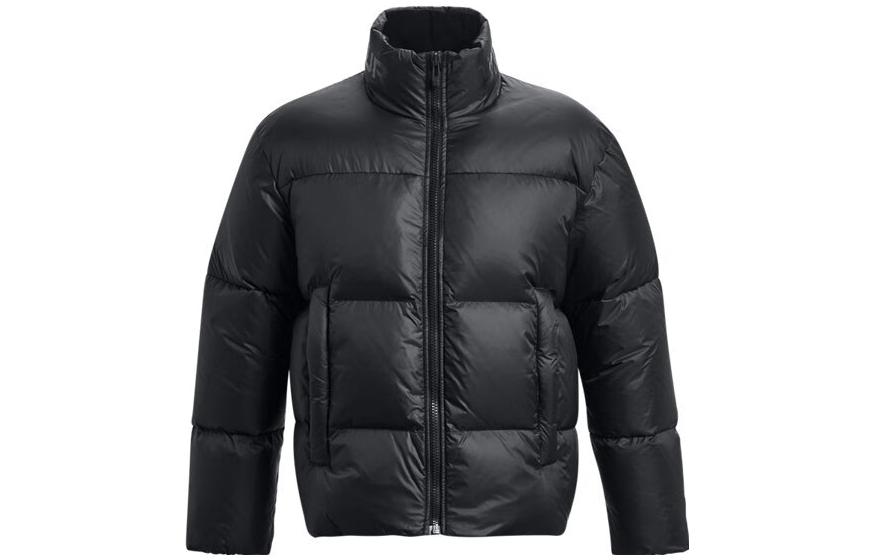 Under armour coldgear infrared solid colour stand collar training sports down jacket men's black