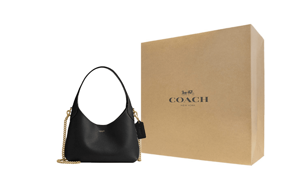 Сумка женская Coach Brooklyn 23 Brand Logo Magnetic Closure - Boxette Shop