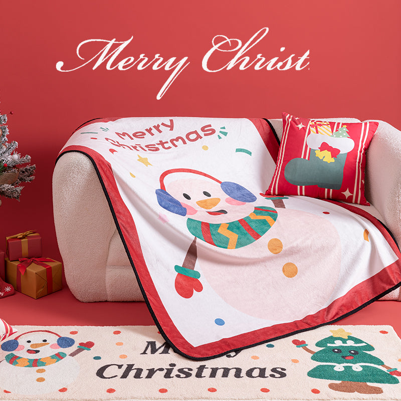 Flash cushion red practical ambient decorative bedroom lounge blanket throw