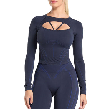 Лонгслив спортивный женский Gymshark Apex Contrast