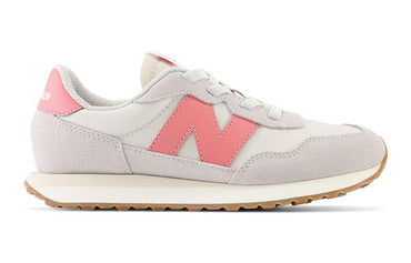 New Balans nb 237 past ustki kiyinishga chidamli past top bolalar kundalik poyafzallari bej pushti pushti bolalar