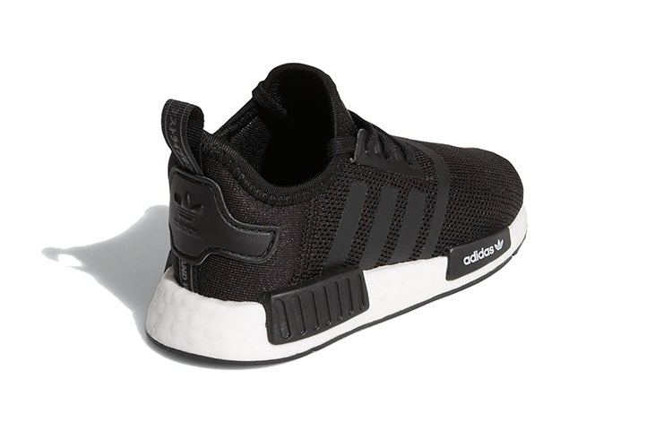 Adidas originals nmd_r1 black для новорожденных и детей младшего возраста
