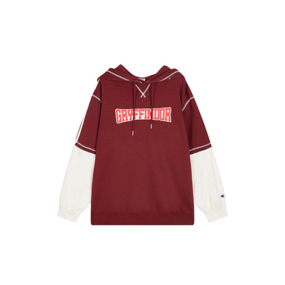 Champion x harry potter гарри поттер совместные модели fw25 пуловер с капюшоном удобный ретро классический простой универсальный мода мягкий толстовка американская версия те же модели мужчины и женщины