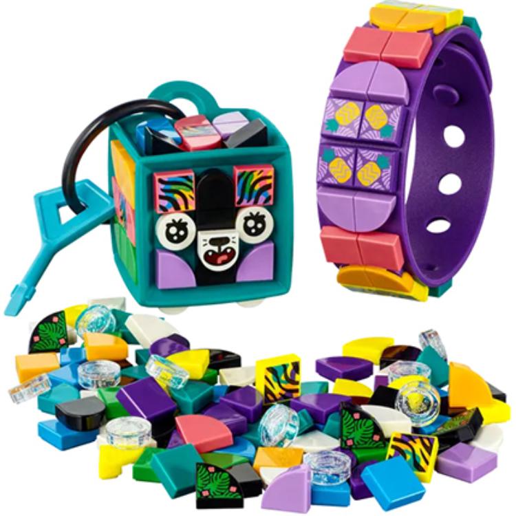 LEGO Dots "Neon Tiger: Bilaguzuk va yorliqli sumka" (41945)