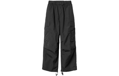 Carhartt o'chirish reaktiv yuk shimi, qattiq elastik beli bo'shashgan tekis ish shimi, to'q kulrang