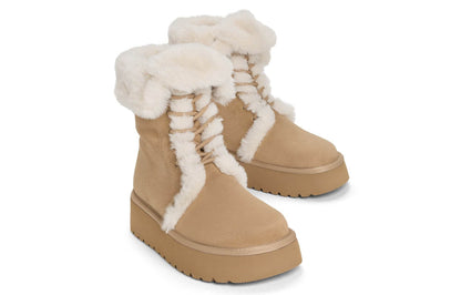 Ботинки женские Charles&Keith Winter Plush Lace-Up - Boxette Shop