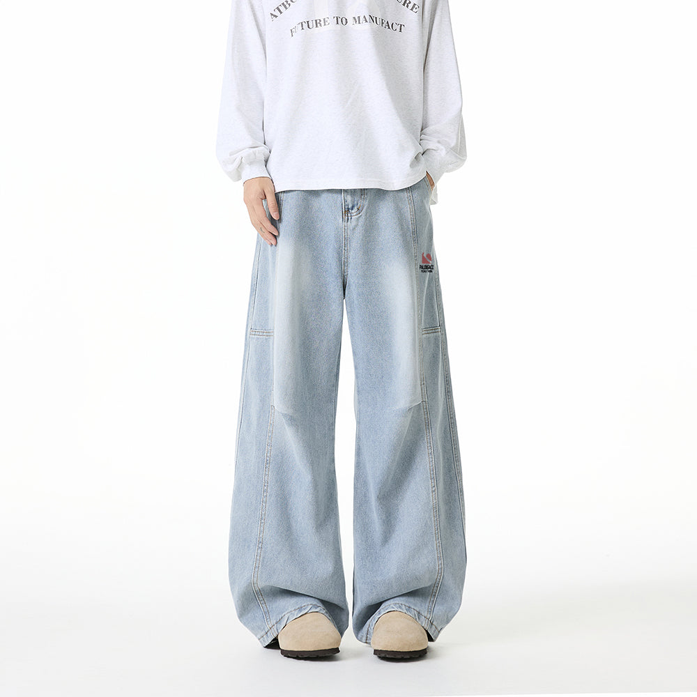 Pal ongaco pal ongaco American retro deconstruction splicing dizayn tuyg'u yuvish do eski bo'sh yuz burma pichoq shimlar harf logo bosma tide moda tasodifiy keng jinsi erkaklar va ayollar bir xil modellar bilan