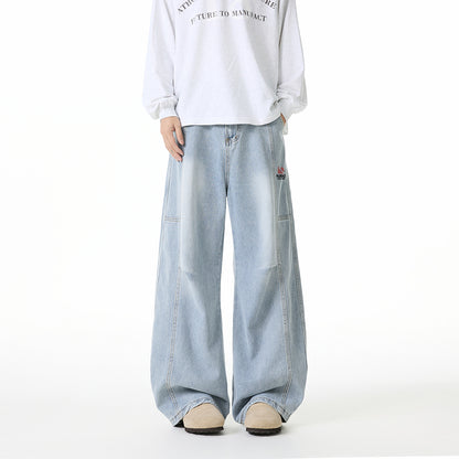 Pal ongaco pal ongaco American retro deconstruction splicing dizayn tuyg'u yuvish do eski bo'sh yuz burma pichoq shimlar harf logo bosma tide moda tasodifiy keng jinsi erkaklar va ayollar bir xil modellar bilan