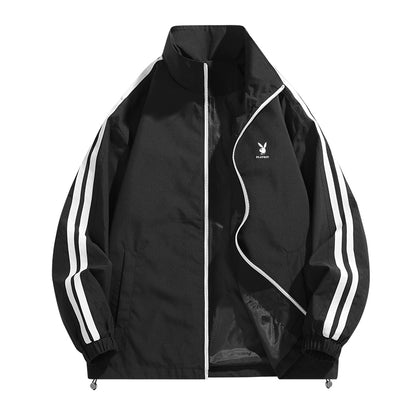 Playboy Amerika uslubidagi fermuarli kurtka