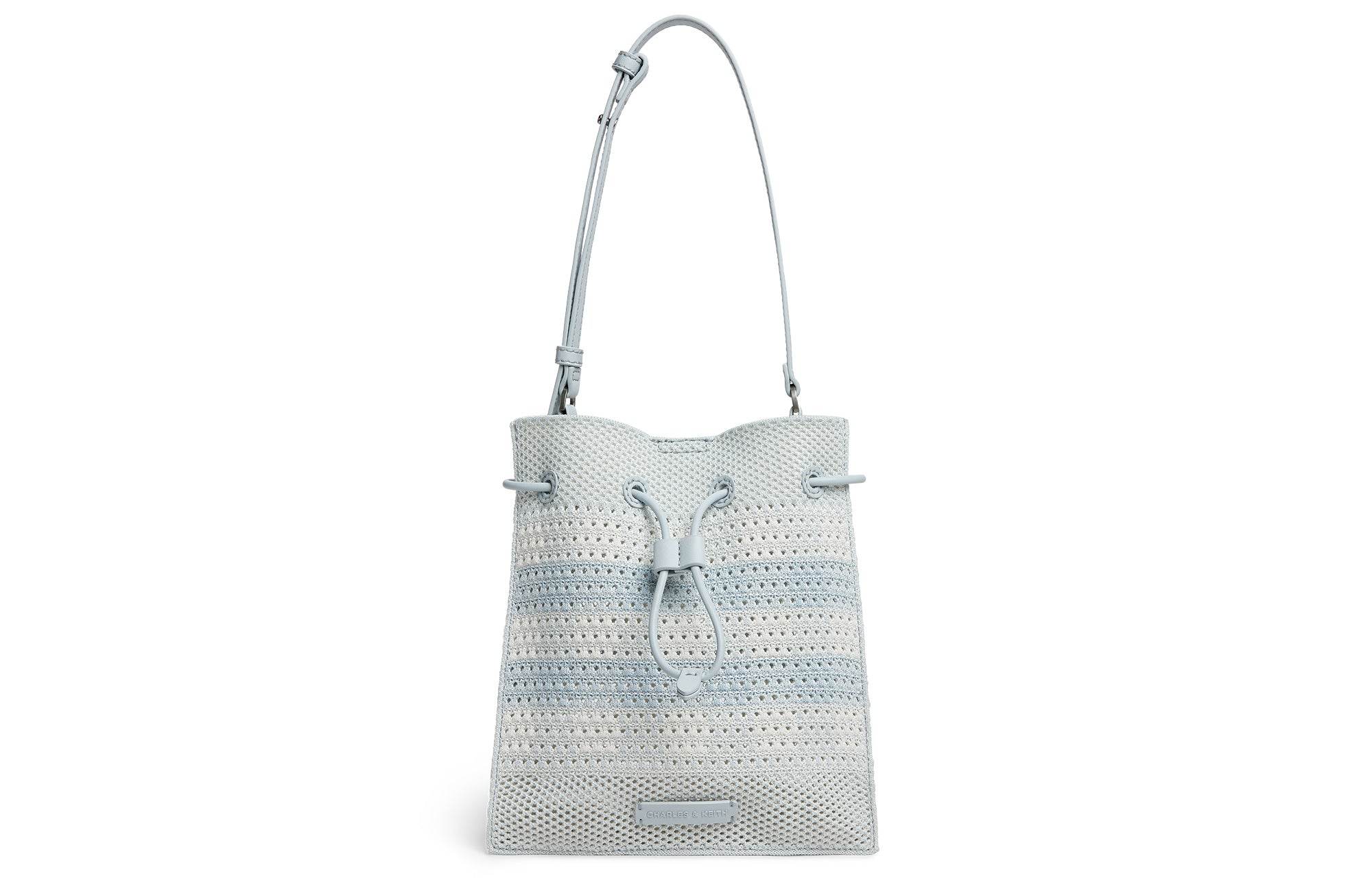 Сумка женская Charles&Keith Braided Collection Holiday Weave Drawstring - Boxette Shop