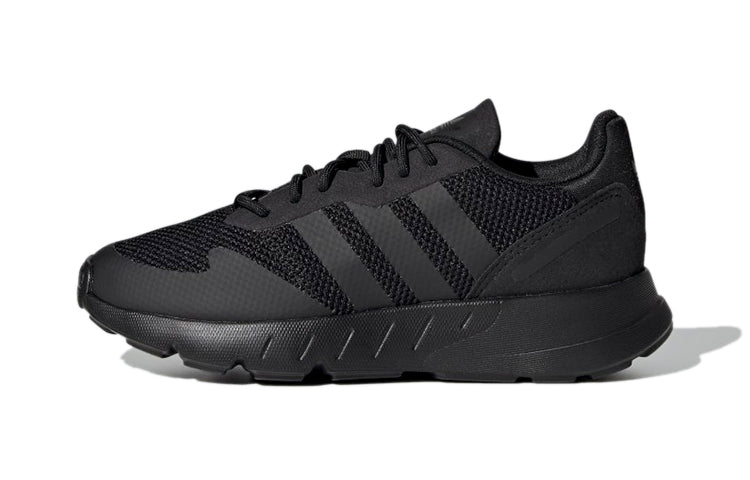 Adidas originals zx 1k износостойкая и дышащая детская повседневная обувь черного цвета средние и маленькие дети
