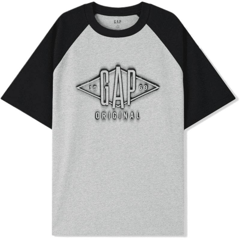 Gap urban casual collection хлопковая футболка с плечевым швом и круглым вырезом с коротким рукавом мужские и женские футболки - Boxette Shop