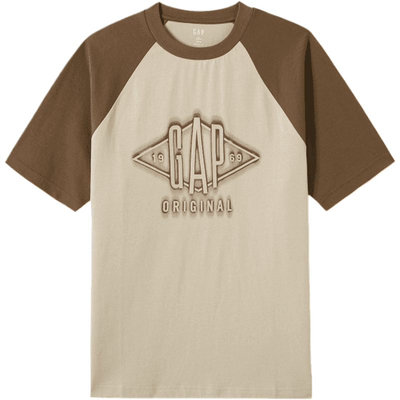Gap urban casual collection хлопковая футболка с плечевым швом и круглым вырезом с коротким рукавом мужские и женские футболки - Boxette Shop