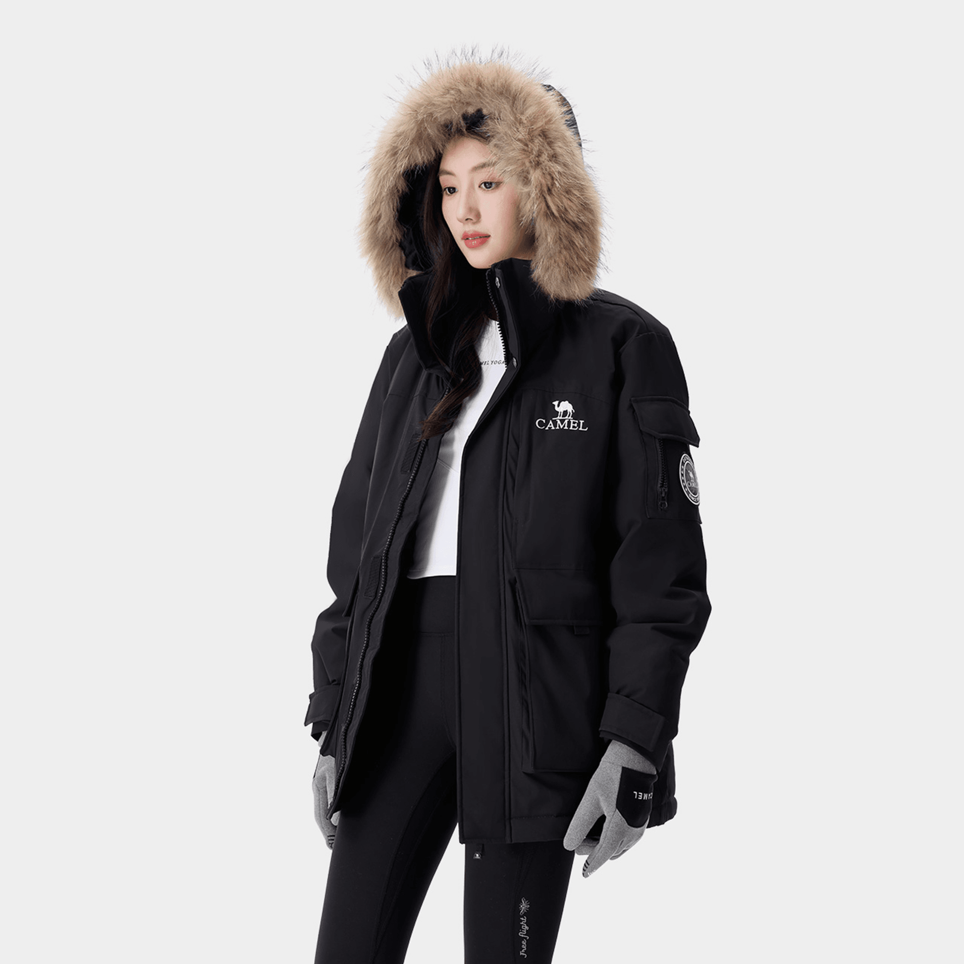 Пуховик Camel Warm Fleece Series Parker - Boxette Shop