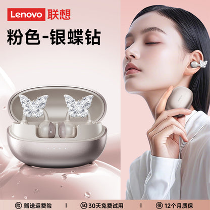 Lenovo lenovo k06 ослепительные разноцветные серьги-бабочки тип зажима для уха шумоподавление при звонках обновленный bluetooth 5.4 спортивные игры игровой кинотеатр imax уровень качества звука студенческая вечеринка высокая стоимость apple huawei xiaomi