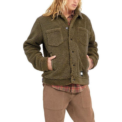 Ugg fw23 однотонная мужская куртка с длинным рукавом с логотипом