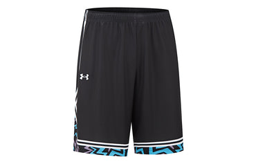 Under armour тренировочные эластичные баскетбольные штаны спортивные шорты мужские черные