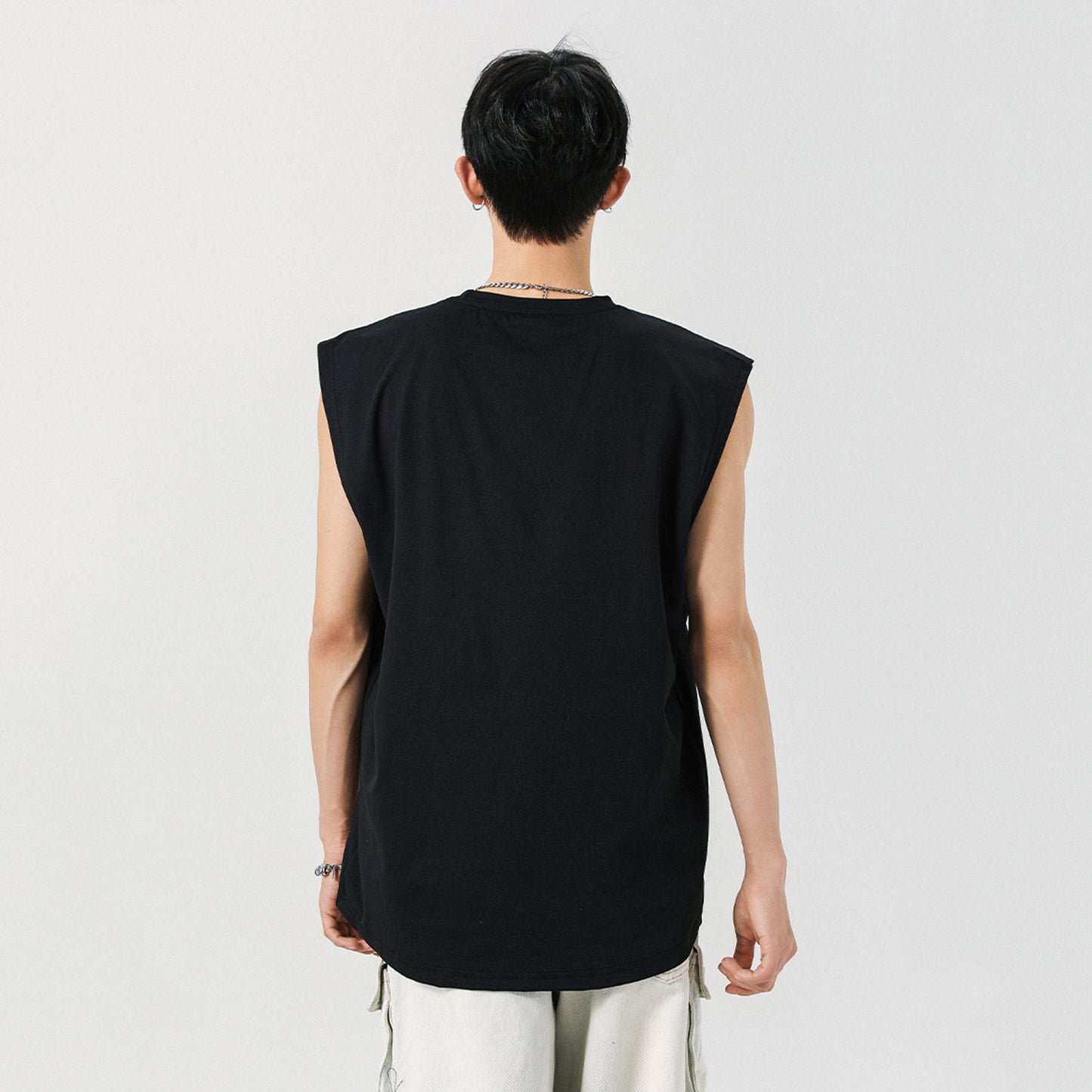 Paddy Julia tekis rangli harflar engil qulay nafas oladigan ter moda yuz mos yumaloq bo'yinli yengsiz basketbol yelek erkaklar va ayollar modellari bilan