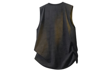 Paddy Julia Amerika oddiy oddiy ko'p qirrali tendentsiya yumaloq bo'yinli suyak harfli bosma logotip tetiklantiruvchi nafas oladigan yengsiz yelek modellari bilan erkaklar va ayollar