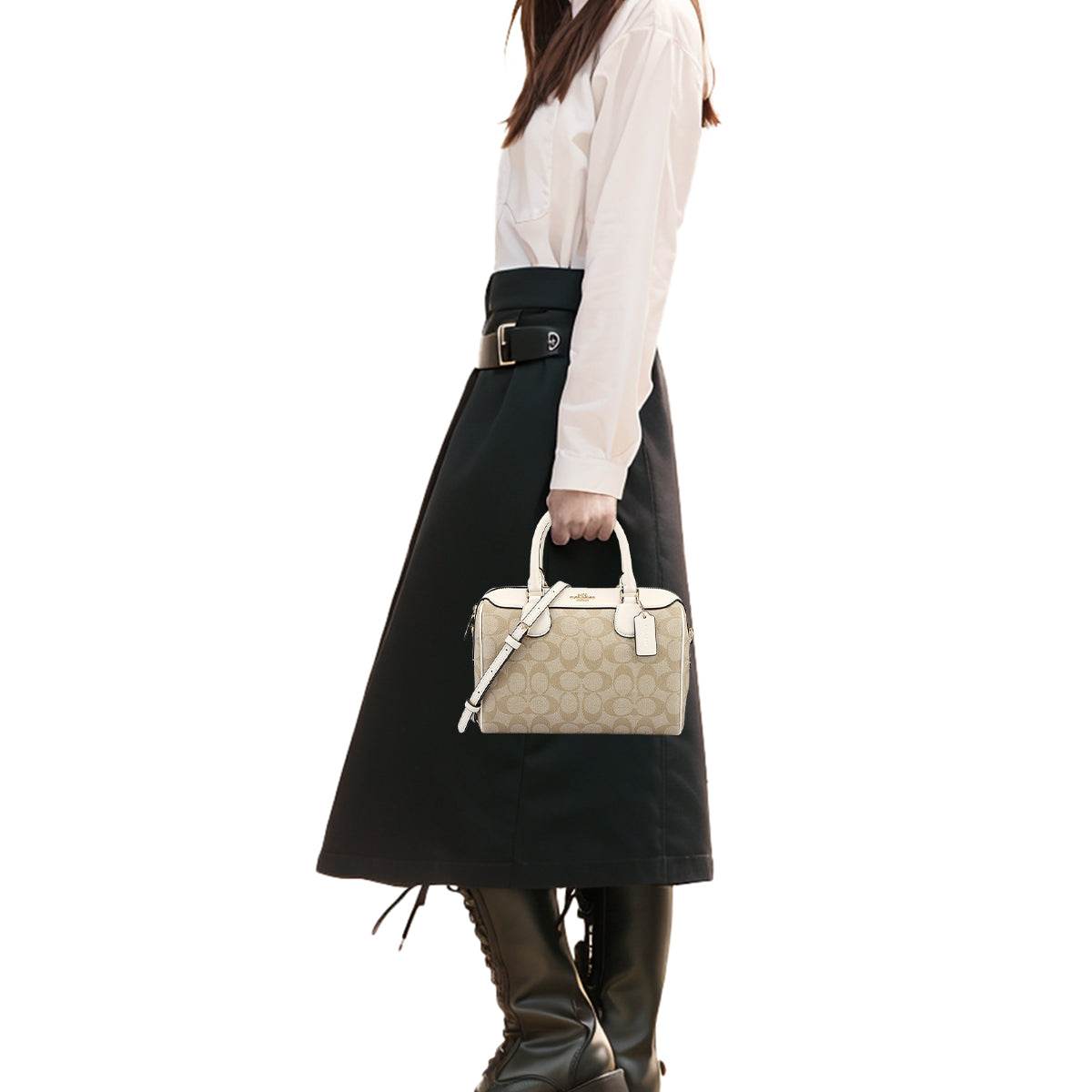 Сумка женская Coach Bennett 23 Zip Coated Canvas Spliced - Boxette Shop