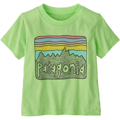 Patagonia patagonia t-shirt fitz roy skies soft simple pullover short sleeve infant & toddler