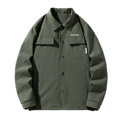 Playboy erkaklar uchun tekis rangli lapel blazer