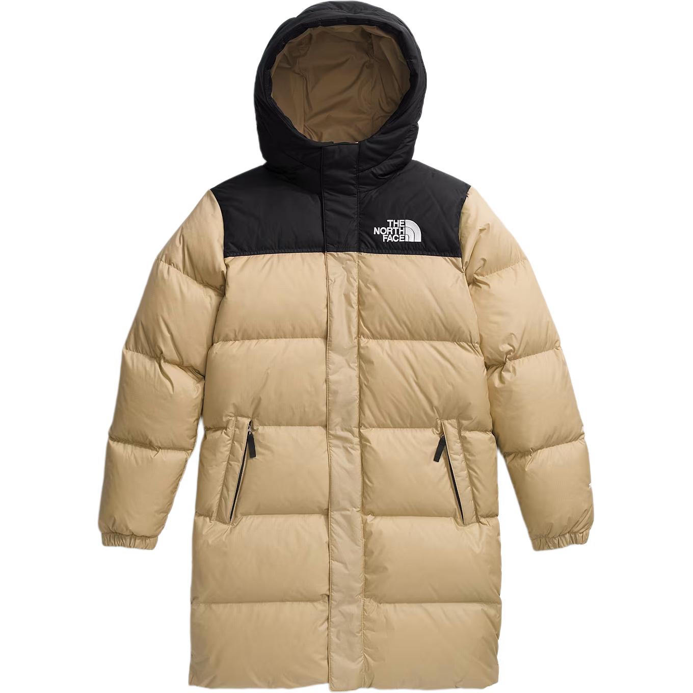 The north face the north face пальто nuptse fashion comfort casual khaki stone