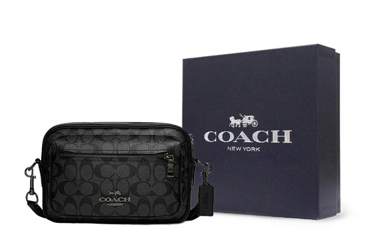 Сумка мужская Coach Elise 25 Pure Colour Letter Zipper - Boxette Shop
